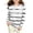 White, variant on Girls Striped Print Sweatshirt Loose Fit Crew Neck Long Sleeve Pullover Tops Kids Casual Versatile Sweatshirts Back To School Clothes 4-14Years