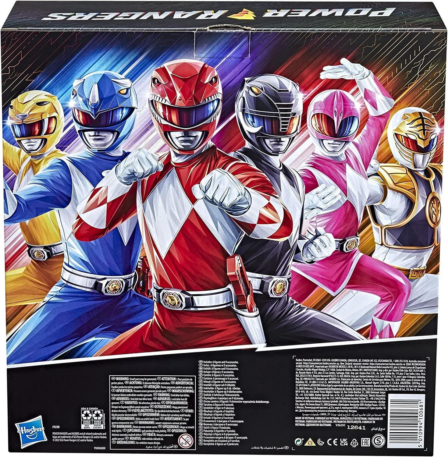 Power Rangers Mighty Morphin Multipack 12-inch Action Figure 6-Pack, Toys with Accessories for Kids 4 and Up Exclusive