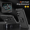 thumbnail image 4 of REQO for Galaxy S25 Ultra Case,Military Grade Shockproof Heavy Duty Protective Phone Case Pass 16ft Drop Test with Magnetic Kickstand for Samsung Galaxy S25 Ultra, 4 of 7