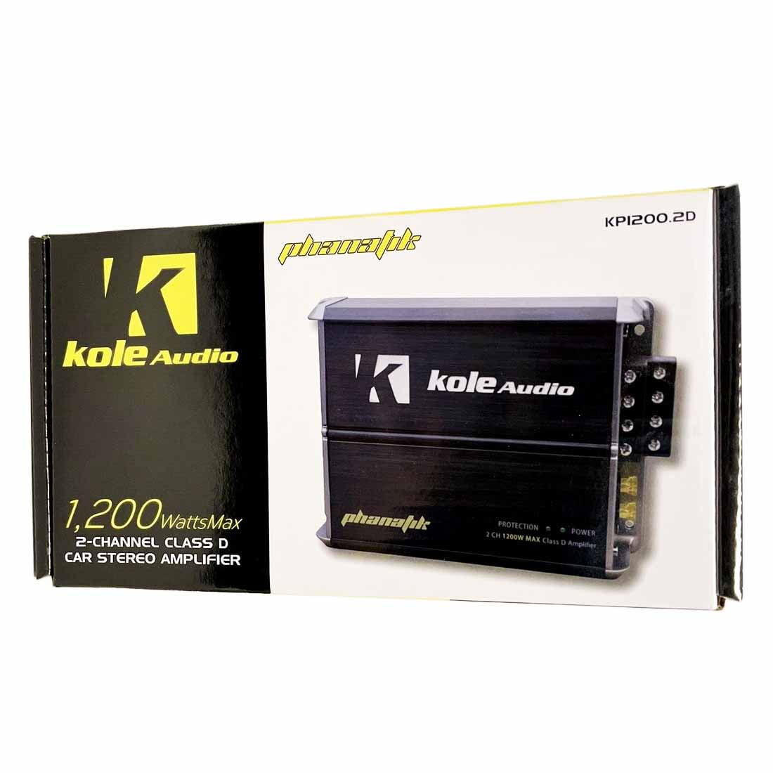 Kole Audio KP1200.2D 1200W Max 2Channel ClassD Compact Car Audio