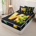 thumbnail image 2 of Homewish Kids Dinosaur Zipper Twin Comforter Sets with Fitted Sheet and 2 Pillowcases for Boys Girls, Dino Letter W Zipper Bedding Set,4-Piece, Black Reversible, 2 of 6