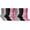 6 Pairs Pink Black Gray, variant on Yacht & Smith 6 Pairs Women's Scrunched Slouch Socks, Cotton Boot Socks Bulk Pack