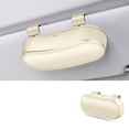 thumbnail image 2 of Car Sun Visor Glasses Case Multifunctional Sunglass Holder Clip for Vehicle Interior Storage Beige, 2 of 3