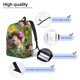 thumbnail image 3 of Disketp Flower Crown Guinea Pig Mochila de Lona Estampada, Mochila Escolar de Viaje Ligera para Estudiantes y Portátil-Small, 3 of 5