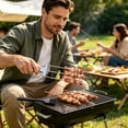 thumbnail image 5 of 2026 3-Way Stainless Steel Grill Kabob Sticks with Push Slider Bar Reusable Metal Skewer for Meat Chicken Sausages Veggies Outdoor Barbecue Forks Extra Long Rustproof Camping, 5 of 7