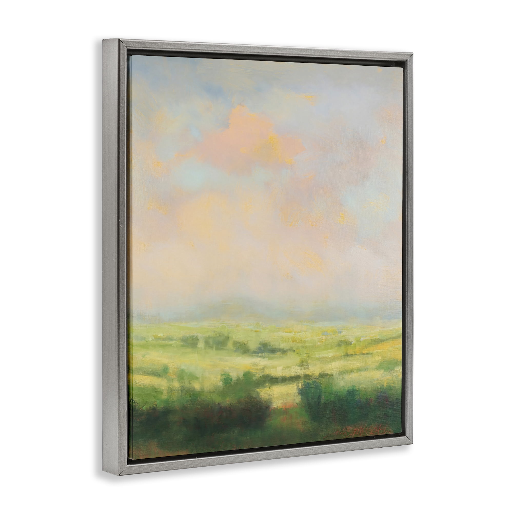 Stupell Industries Springtime Farnese Landscape Gray Framed Floater Canvas Wall Art, design by William McCarthy