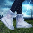 thumbnail image 4 of Funda impermeable para zapatos, de silicona, unisex, para interior y exterior, antideslizante, para lluvia, XL (30,5 cm), color morado, 4 of 5