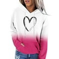 thumbnail image 1 of VBARHMQRT Sweat-Shirt Grande Taille Pull Blouse pour Womens Imprimé Col Rond Sweat-Shirt Col Rond Ajusté Pull Tops Décontracté Manches Longues Chemises d'Entraînement Blouse Ample, 1 of 5