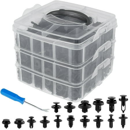 

625Pcs Car Body Trim Clips Car Retainer Clips Sturdy Bumper Retainer Clips Durable Car Push Pin Rivet Trim Fastener Moulding Clips Auto Panel Push Plastic Fastener Kit for Car
