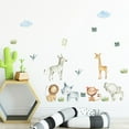 thumbnail image 4 of Conjunto de pegatinas de pared TUNC diseño de animales de la selva para dormitorio sala de juegos cocina sala de estar oficina Sencillez, 4 of 4