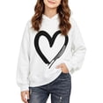 thumbnail image 2 of Ovafbau Girls Hoodie Long Sleeve Pullover Casual Top Boys Girls Gradient Star Print Fleece Hooded Pullover with Pocket Kids Tops, 2 of 6
