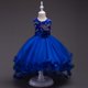 thumbnail image 1 of Falda infantil Falda de malla bronceada Vestido infantil Falda hinchada de flores para boda Vestido infantil grande, 1 of 6