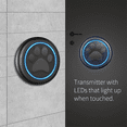 thumbnail image 3 of Wireless Doorbell for Cats & Dogs 300M Range 60 Songs High Volume Waterproof Smart Home Training Bell US Plug Black, 3 of 7