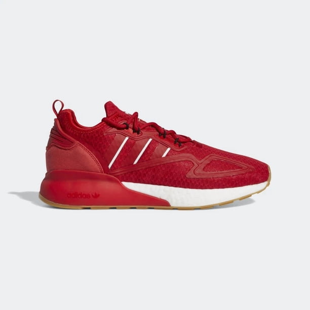 Ad-id-as ZX 2K Boost Scarlet Red White Gum Gold GY5806 Men's Running Shoe Size 8.5