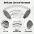 thumbnail image 4 of Unique Bargains 2pcs OD 1.5 Inch 90 Degree SS304 Stainless Steel Bend Tube Car Exhaust Elbow Pipe 0.08" Wall Thickness, 4 of 6