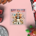 thumbnail image 4 of Happy New Year with Cavalier King Charles Spaniel Fireworks Holiday Xmas Winter 2025 Cutout Transfer Sticker Dog Lover Gifts Transparent Decal Art Decor - 00025, 4 of 5