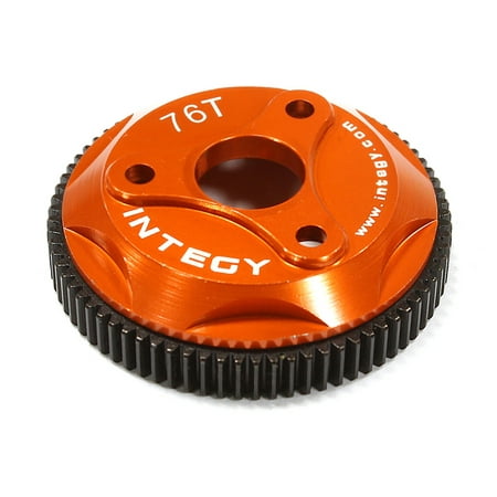Heavy Duty Spur Gear - Integy RC Toy Model Hop-ups T8008ORANGE 76T Metal Spur Gear for Traxxas Stampede 2WD, Rustler & Slash