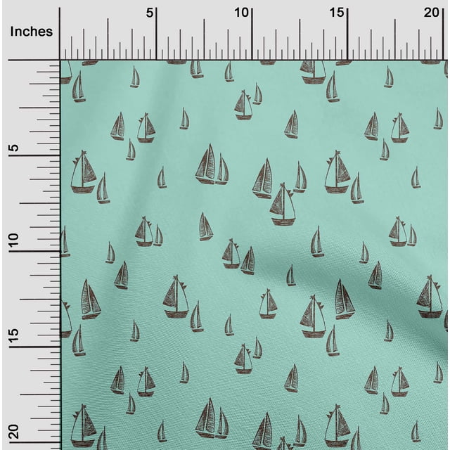oneOone Polyester Lycra Gossamer Fabric Yacht Nautical Sewing Craft Projects Fabric Prints By Yard 56 Inch Wide