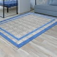 thumbnail image 2 of Casavani Outdoor Yoga Mat Vintage Area Kilim, Blue 2.6x10 ft, 2 of 6