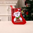 thumbnail image 2 of Fridja Christmas Stocking Christmas Tree Hanging Party Tree Decor Santa Stocking Plush Knitting Sock Gift Candy Bags, 2 of 4