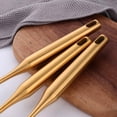 thumbnail image 5 of Buy THINGS Non-Stick Stainless Steel Slotted Cooking Spoons，Gold 14.69 inch, 5 of 6