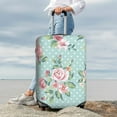 thumbnail image 7 of Pofeuu Vintage Floral Print Luggage Suitcase Cover Protector Luggage Washable Covers Aesthetic for 18/24/28/32 inch Luggage（No luggage included）-X-Large, 7 of 7