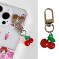thumbnail image 2 of LICEWO Elegant Cherries Keychain Accessory Unique Keyring Simulated Fruit Key Chain Phone Charm Pendant for Fashion Enthusiasts, 2 of 17