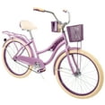 thumbnail image 3 of 24" Huffy Nel Lusso Girls Cruiser Bicycle, 24" Wheels, Ages 12-19 Years Old, Purple, Cruiser Bike, 3 of 15