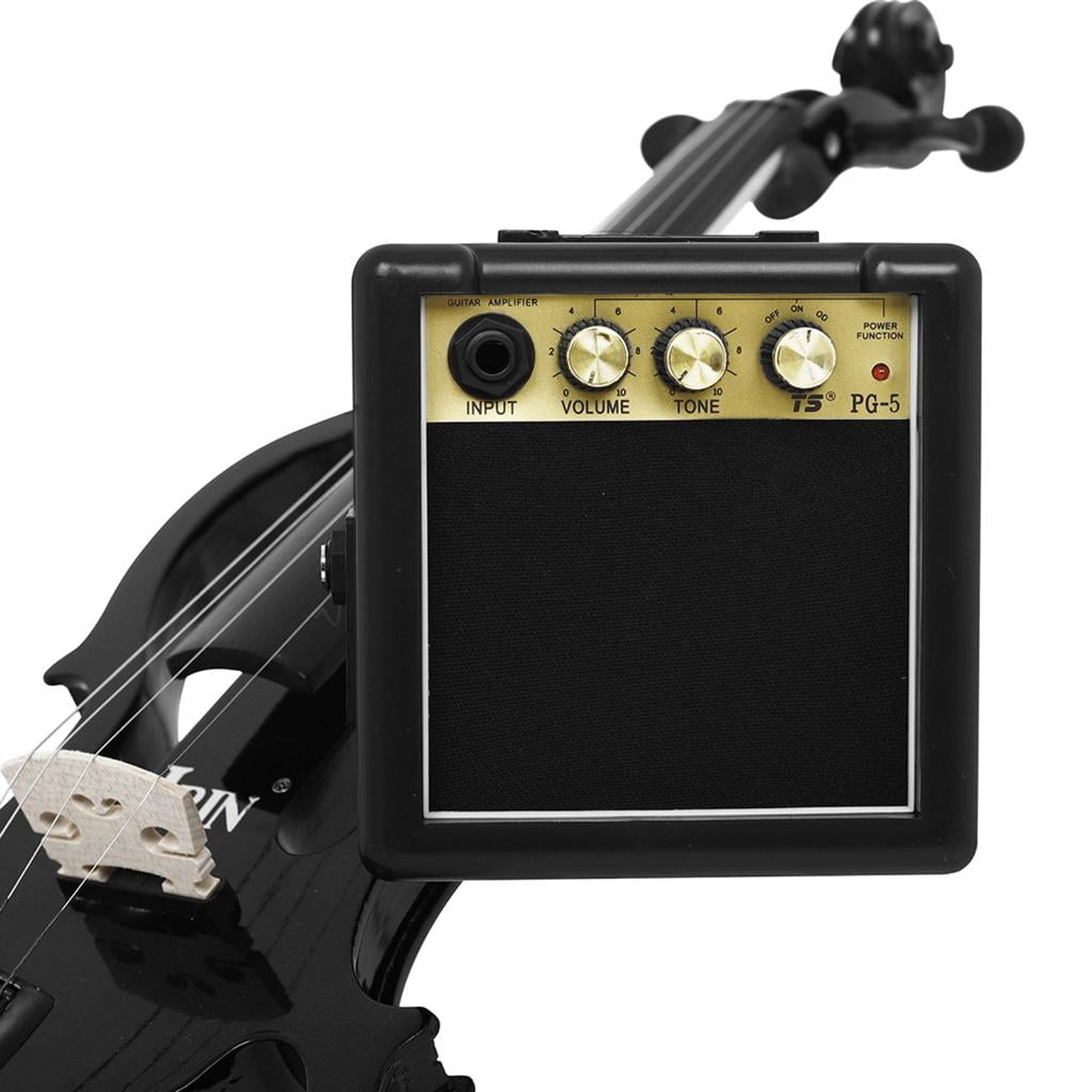 SDFGTstore 5W Guitar Amplifier Rechargeable Guitar Amp Portable Acoustic Electric Guitar Speaker Musical Instrument Parts