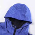 thumbnail image 3 of MADHERO Mens Windbreaker Jackets Lightweight Waterproof Raincoat with Hood Outdoor Running Hiking Coats Bright Blue Black Size M, 3 of 6