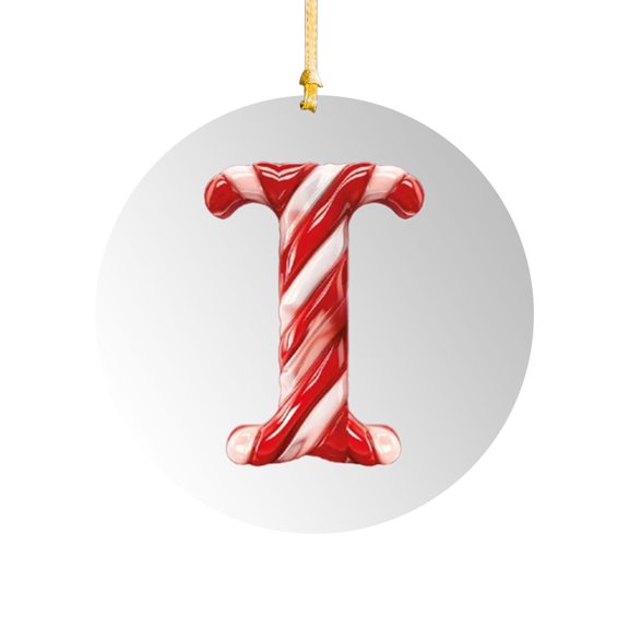 Zmeidao 26 Initial Letters Christmas Tree Hanging Pendant, Christmas Letters Candy Cane Ornaments, Xmas Alphabet Letters for Christmas Tree DIY Craft Christmas Ornaments