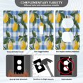 thumbnail image 3 of Yayeee Blank Wall Plate Cover 1-Gang 4.5"x2.7" Home Unused Decorative Outlet, Light Blue Plaid, 3 of 7