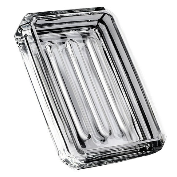 Soimiss Clear Soap Container Glass Storage for Bathroom 1 Set
