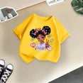 thumbnail image 4 of WEAIXIMIUNG Vêtements pour Adolescentes 10-12 Tendance Été Enfant Filles Mignon Mode Imprimé Col Rond Confortable T-Shirt à Manches Courtes Été Décontracté Ample T-Shirt Hauts 8-10 Ans, 4 of 4