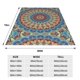 thumbnail image 3 of Fotbe Round Mandala Manta de Franela Acolchonada con Estampado, Súper Suave y Esponjosa, Extra Grande para Sofá, Cama, Uso Todo el Año-40"x30", 3 of 7