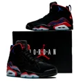 thumbnail image 2 of N I-K-E A i r-Jor-dan MVP Black Sneakers Raptors Edition High Top Trainers Men Size, 2 of 6