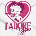 thumbnail image 2 of French Betty Boop Kiss J'Adore You Women's T Shirt Ladies Tee Brisco Brands S, 2 of 6