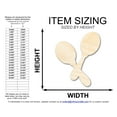 thumbnail image 2 of Unfinished Wood Maracas Shape | DIY Mariachi Craft Cutout | up to 46" DIY 36" / 1/4", 2 of 3