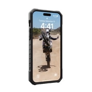UAG iPhone 15 Plus Case 6.7 Pathfinder Clear Ice/Silver Built-in Magnet Compatible with MagSafe Charging Rugged Transparent Dropproof Protective Cover by URBAN ARMOR GEAR