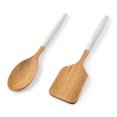 Thyme and Table 2Piece Acacia and Silicone Marble Kitchen Utensil Set