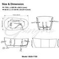 thumbnail image 7 of Cpingao 67" Solid Surface Oval Freestanding Bathtub, Contemporary Stone Resin Stand Alone Soaking Tub with Overflow and Pop Up Drain, One-Piece Molding Matte White 8828-1700, 7 of 7
