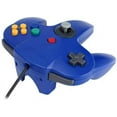 thumbnail image 5 of RetroFam 2 Pack Wired Video Game Controller for Nintendo 64 N64 Game Console, Blue and Red, 5 of 6