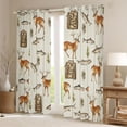 thumbnail image 2 of Castle Fairy Fish Deer Blackout Curtains Set of 2 (52x84 Each),Fishing Window Curtains, 2 of 6