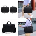 thumbnail image 3 of Magik Water-Resistant 17" Laptop Messenger Bag, Black, 3 of 5