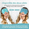 thumbnail image 5 of (Azul) Máscara de ojos fría, máscara de gel para ojos hinchados, ojeras, migraña reutilizable máscara de ojos fría con felpa en la parte posterior del ojo paquete de hielo para terapia de frío caliente oso de fresa Electrónica, 5 of 5