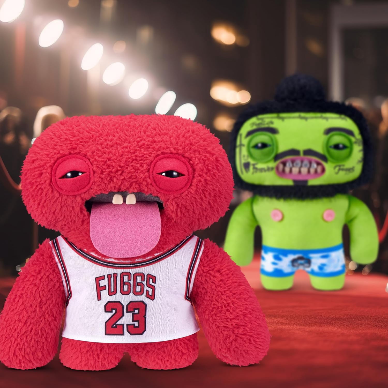Fuggler Fugg Stars 9-Inch Plush Toy (Chunky Mcdunky) by ZURU  Funny Ugly Monster Stuffed Animal with Human-Like Teeth, Collectible Plush for Kids, Tweens, Teens, Adults & Plush Fans