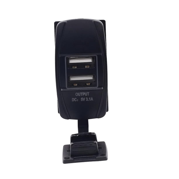 Cargador De Coche Usb Universal A Prueba De Agua Con Puerto Usb Dual Retroiluminado Fresco 3.1A Carga Rápida Para Electrodomésticos Teléfonos Móviles Tabletas Gps seitruly VI009320-02
