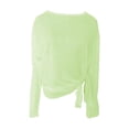 thumbnail image 2 of Camisetas de manga larga Salvador para mujer blusas casuales de moda verano verde, 2 of 10