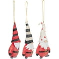 thumbnail image 4 of Gnome Dwarf Christmas Ornament Set - Long Hat Chubby Gnomes Holiday Decorations - 3 Piece Set, 4 of 6