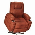 thumbnail image 7 of Homall Power Lift Recliner Chair Massage Designed Leathaire Fabric Single Sofa Specifically for Nursing,Brown, 7 of 7